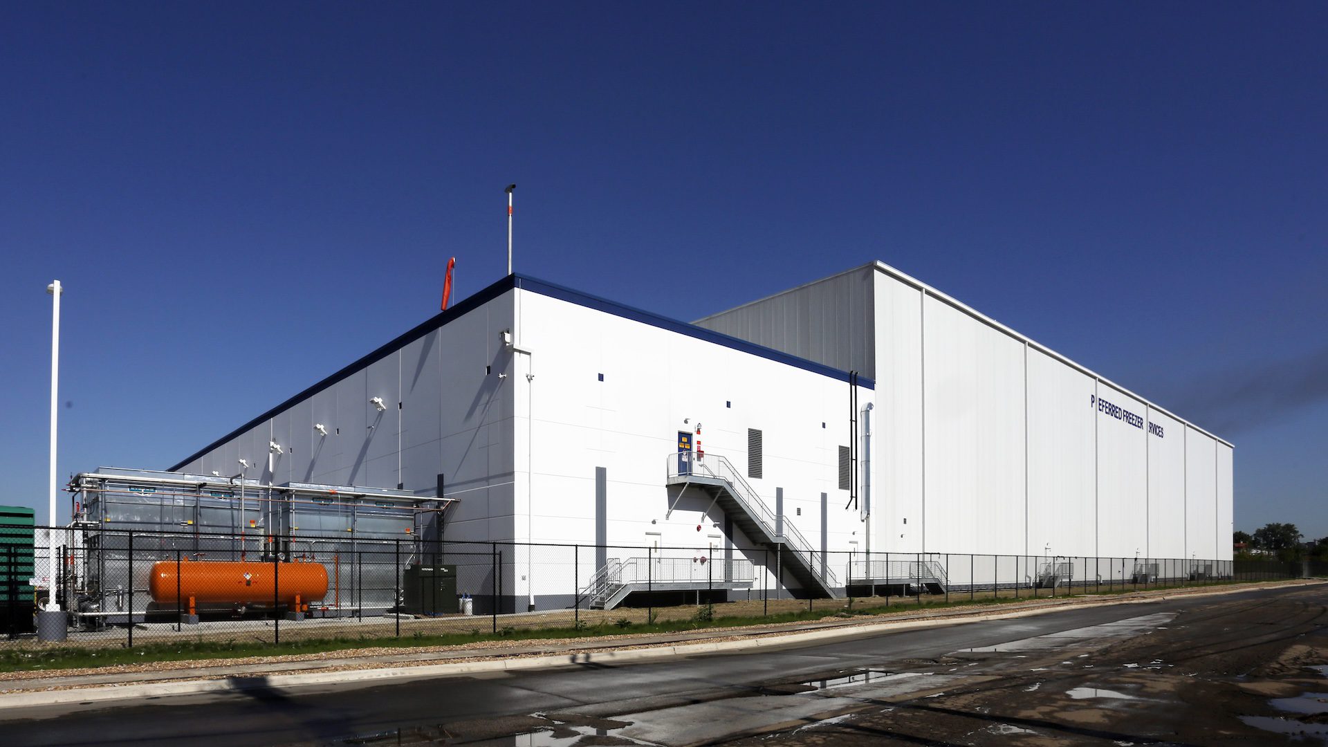 preferred freezer services side view